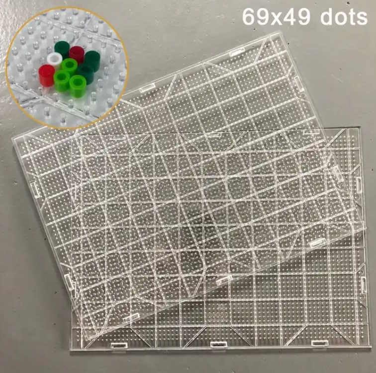 Midi 5mm XXL Bügelperlen Stiftplatte für große Bügelbilder 36 x 26,5 CM (Kompatibel mit allen Midi Bügelperlen)