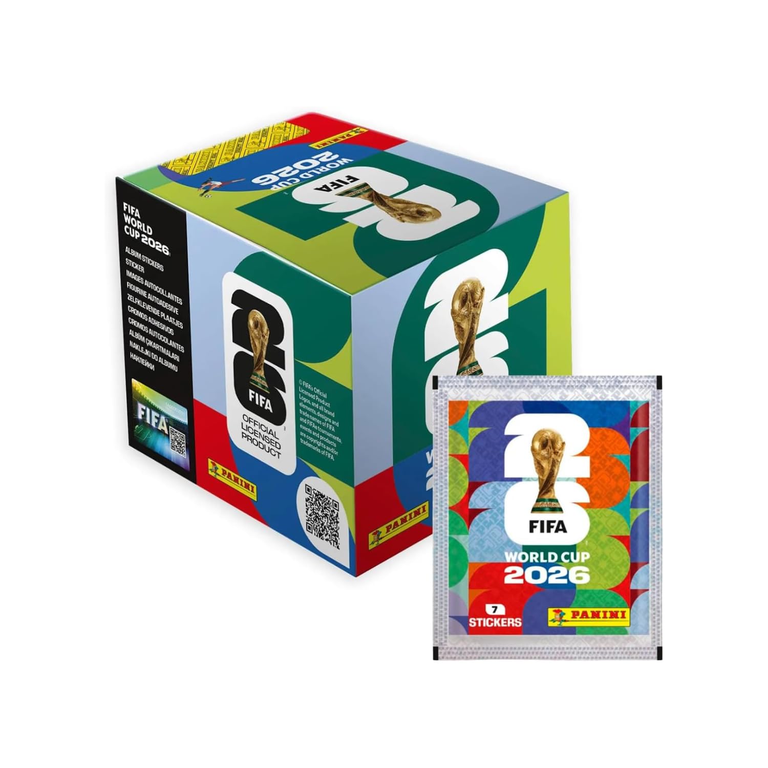 Panini - FIFA World Cup 2026 Colección Oficial Cromos Caja 50 sobres - Cromos Mundial 2026 - Colección Oficial Panini