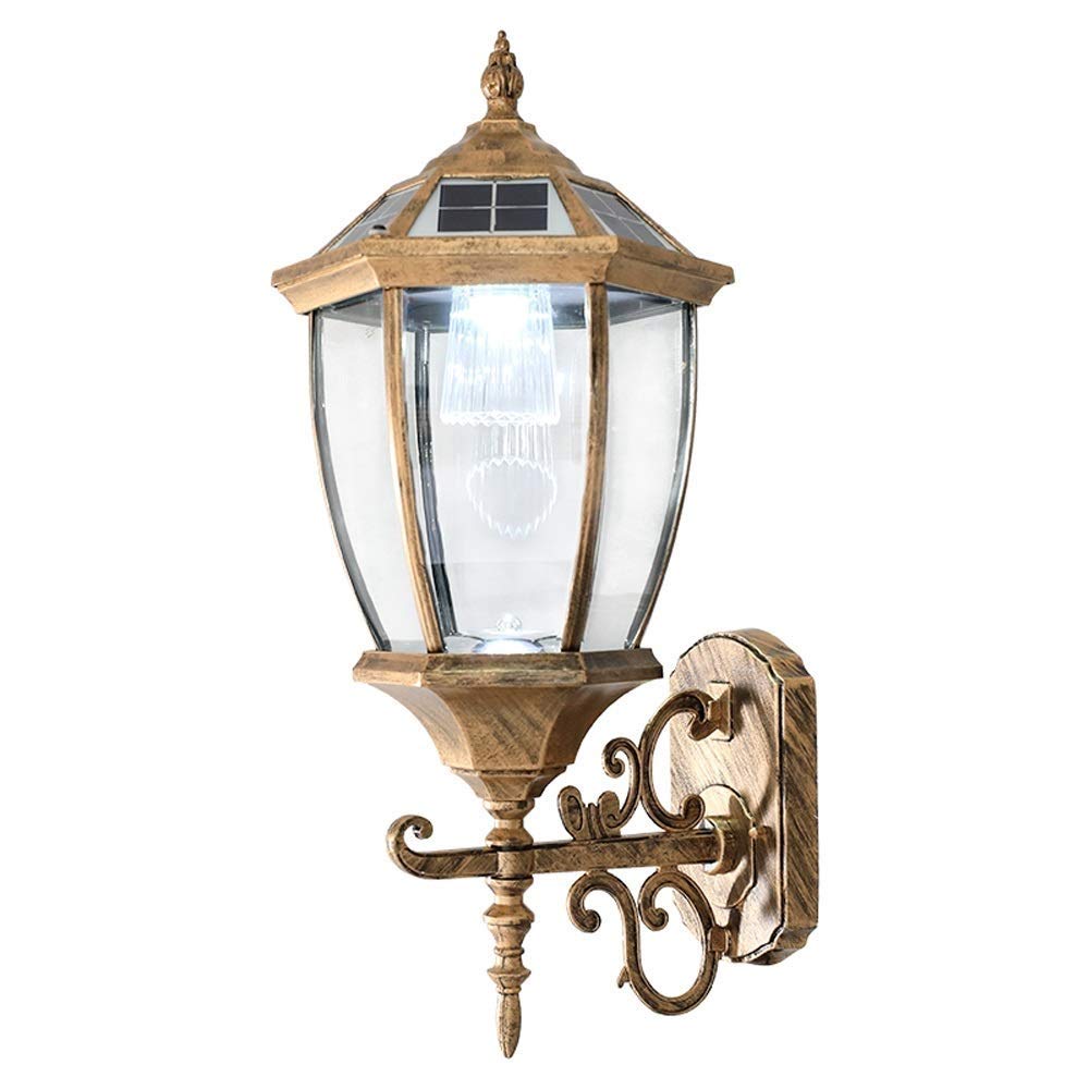 Applique extérieure solaire rétro en métal pour illuminer votre balcon ou terrasse