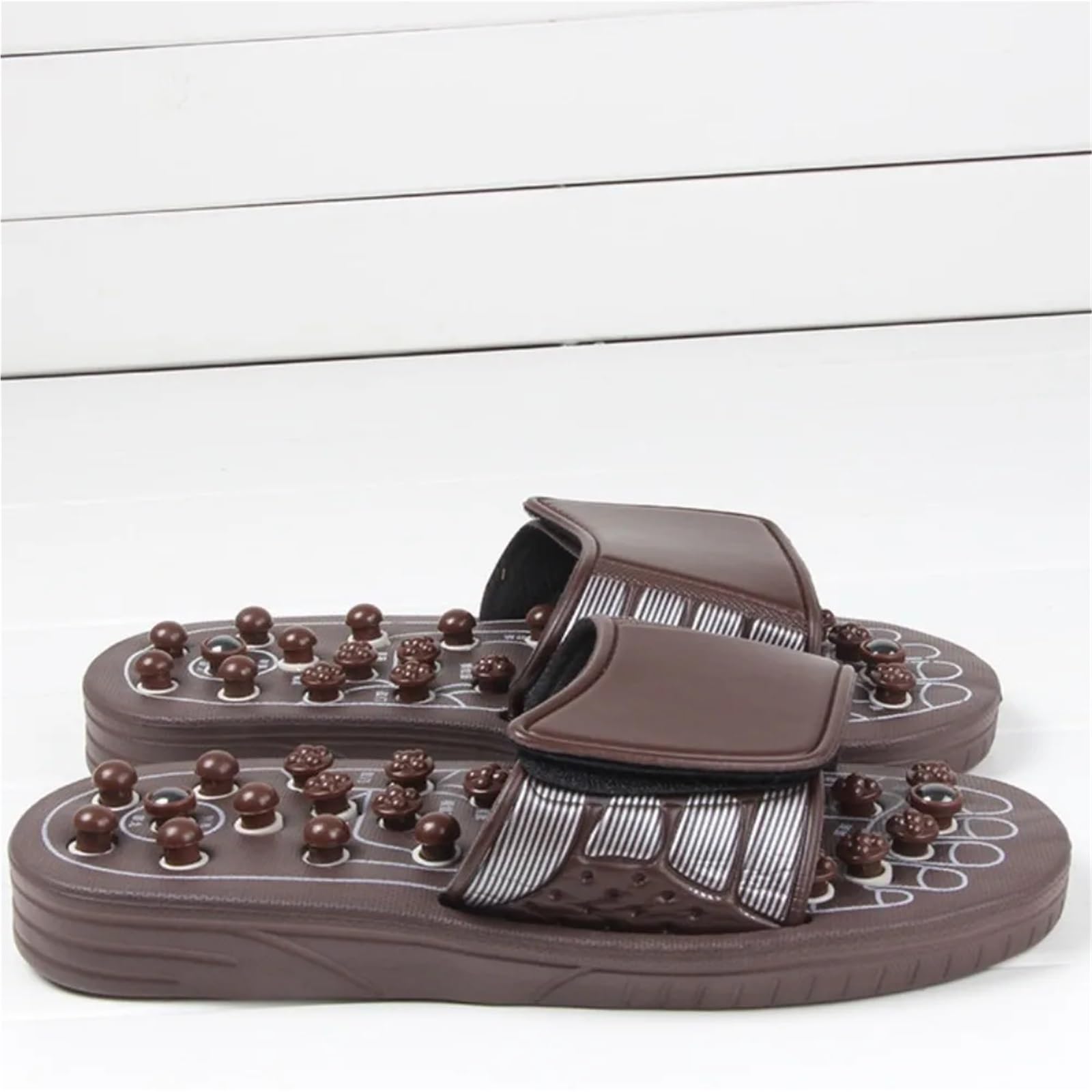 Frühling Massage Hausschuhe Anti-rutsch Reflexzonenmassage Sandalen Fuß Schuhe Haushalt(42-43)