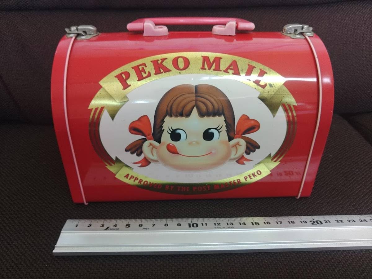 ✨超レア✨不二家　FUJIYA  ペコちゃん　当時物　ブリキ缶　BOX ✨超レア✨不二家FUJIYA ペコちゃん当時物ブリキ缶BOX