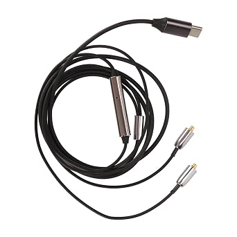 Type C to MMCX Headphone Cable Eliminate Skin Effect Volume Control Headphone Sound Cable Flexible Oxygen Copper for SE846 for SE315 for T100 for SE535