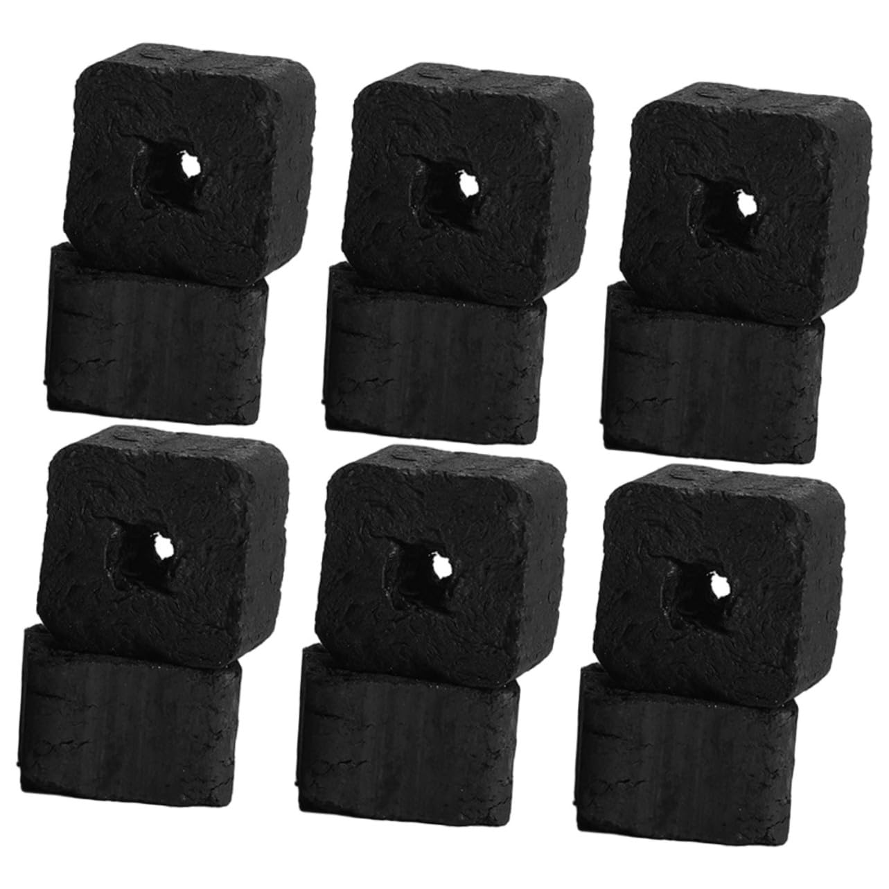 Carbón de Bambú para Fuego 500g, 1 Bolsa, Negro para Parrilla