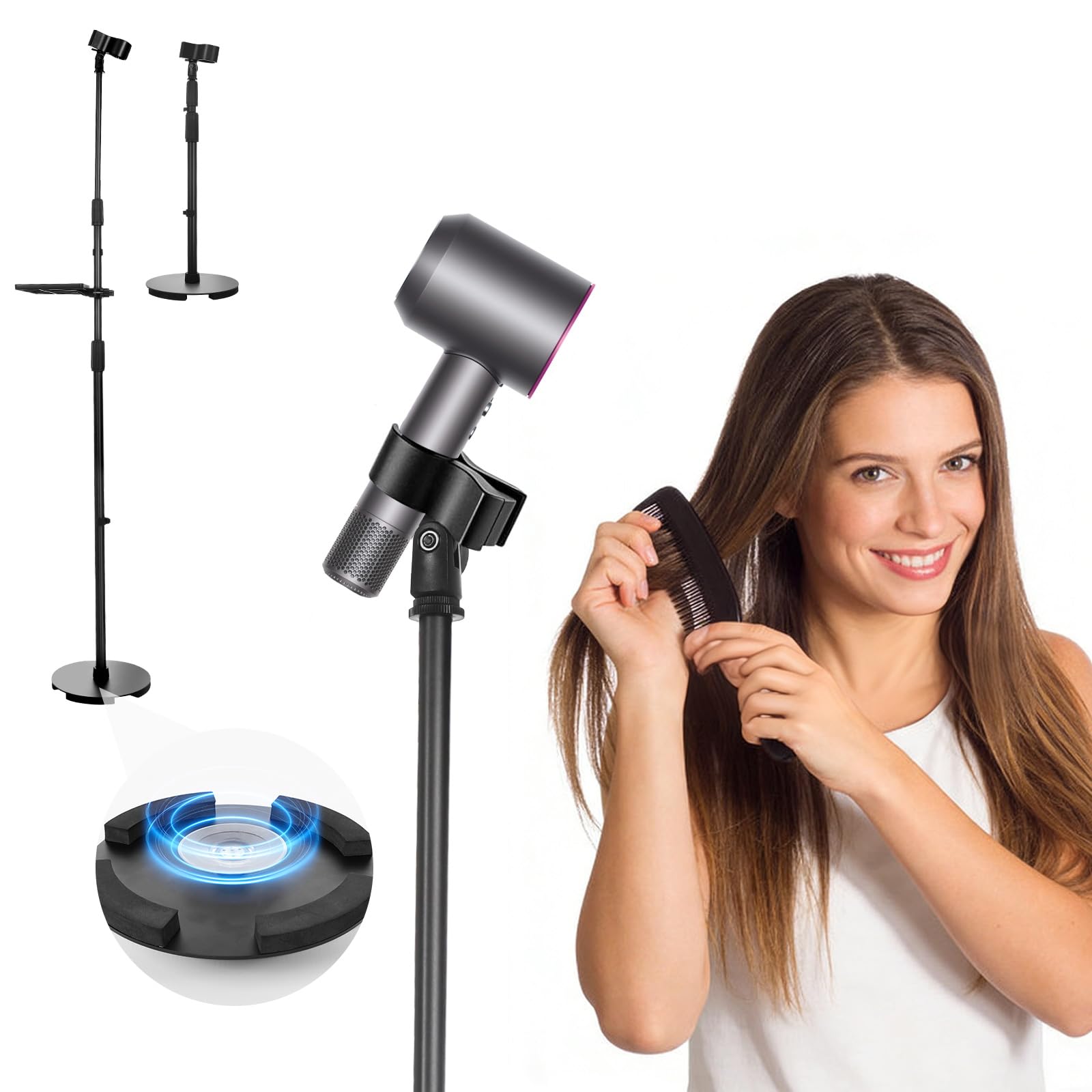 Amazon.com: Hands-Free Hair Dryer Stand Holder with Strong Suction Amazon.com: Hands-Free Hair Dryer Stand Holder with Strong Suction