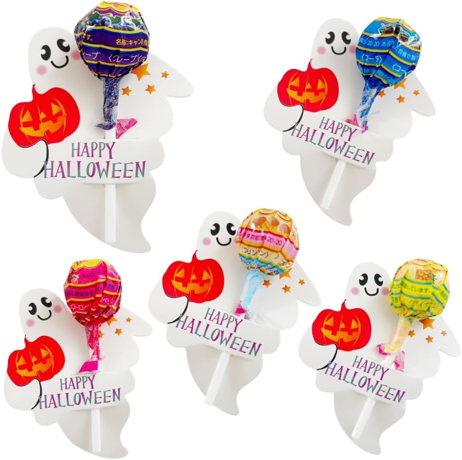 Chupa Chups 10-piece Set for Distribution - Candy Popular Snacks Farewell Transfer Greeting Gift Exchange Thank You Small Token Prizes Return Favor (Ghost Flavor 10-piece Set)