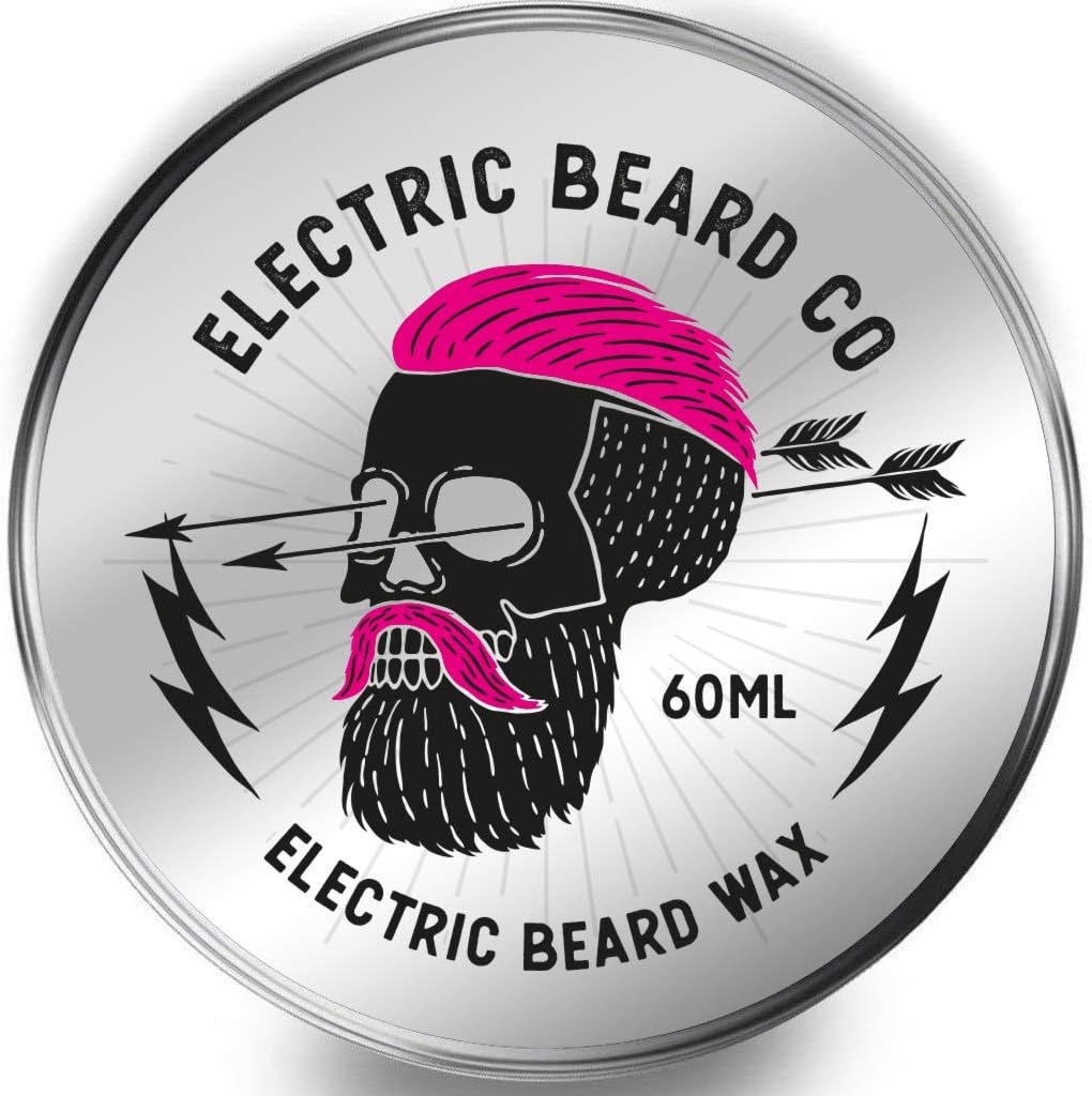 Beard Wax 60ml Moustache Wax - Electric Beard Wax! Super Hold, Super Firm - Possibly one of The hardest beard waxes on The market!
