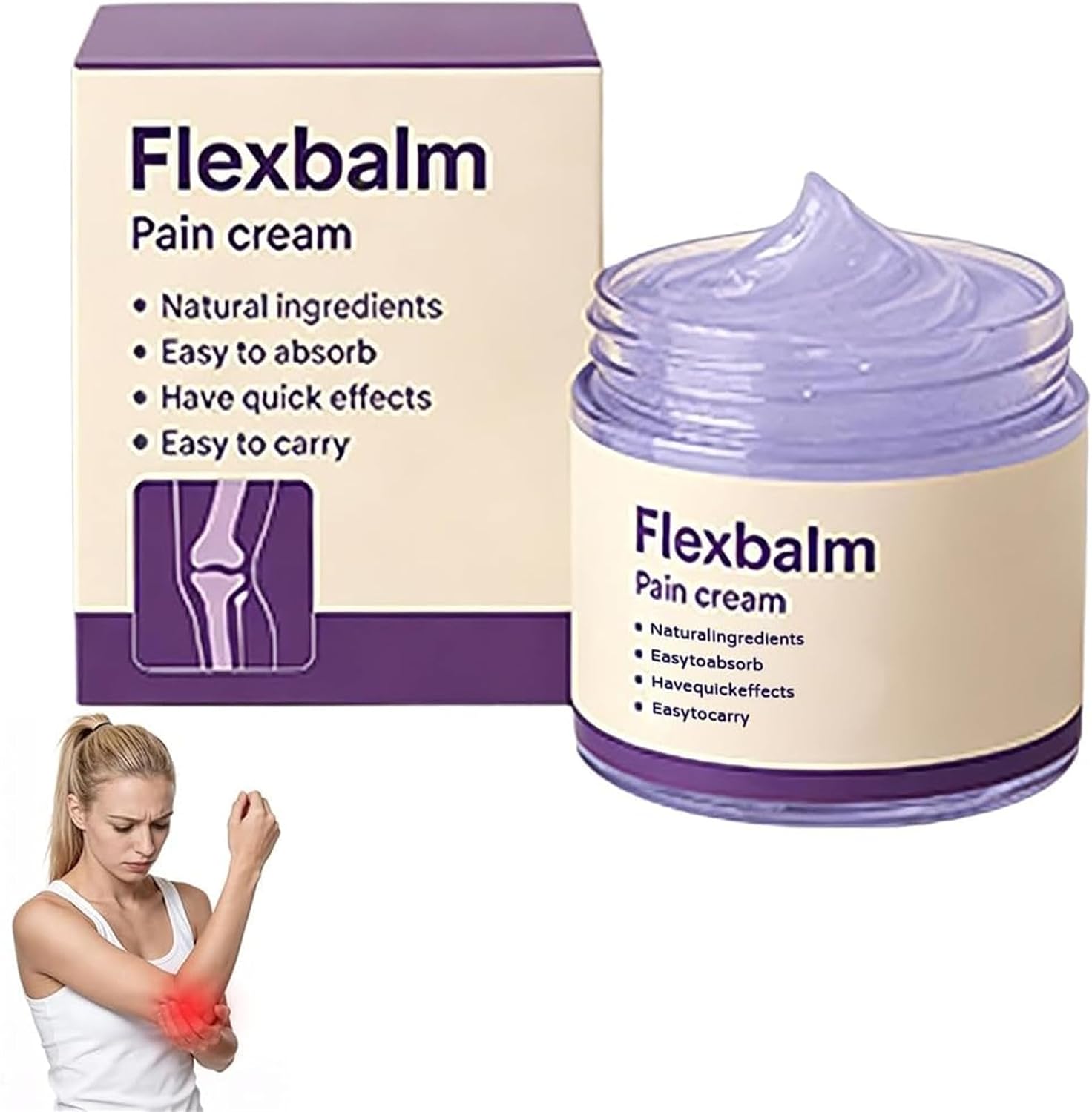 Flexbalm Rapid Joint Relief Gel, 2026 New Advanced Relief Soothing Massage Gel, Natural Ingredients, Soothing Muscle & Joint, Effective Relief for Back, Neck, Hands, Knee 1