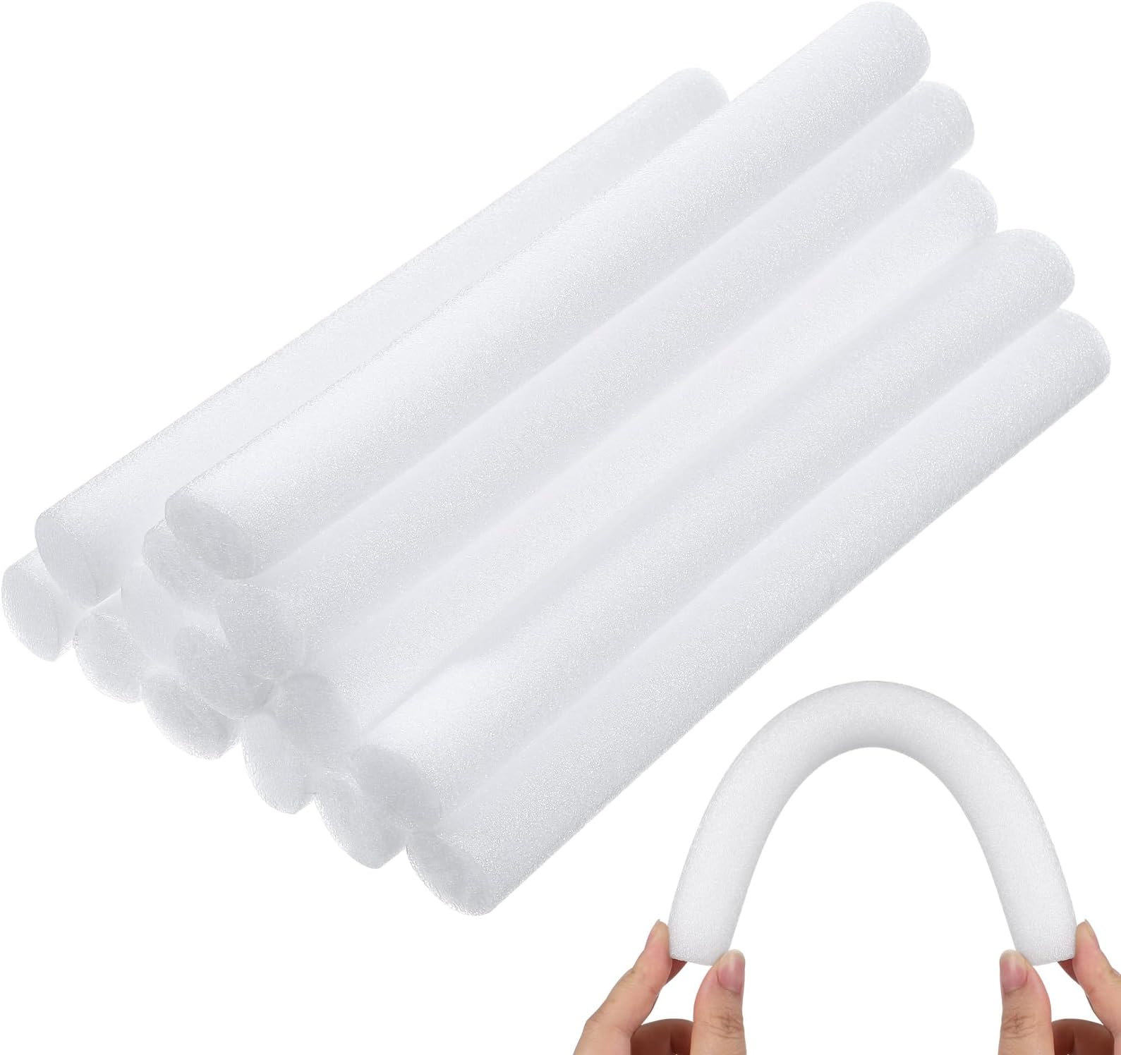 Veemoon 14pcs Foam Slipcover Tuck Grips, 8inch Anti-Slip Sofa Seam Filling Foam Stick Slipcover Fixing Tube Thicker - Freely Cut Length- Furniture Protector for Cushion Sofachairs Cover Stay in Place