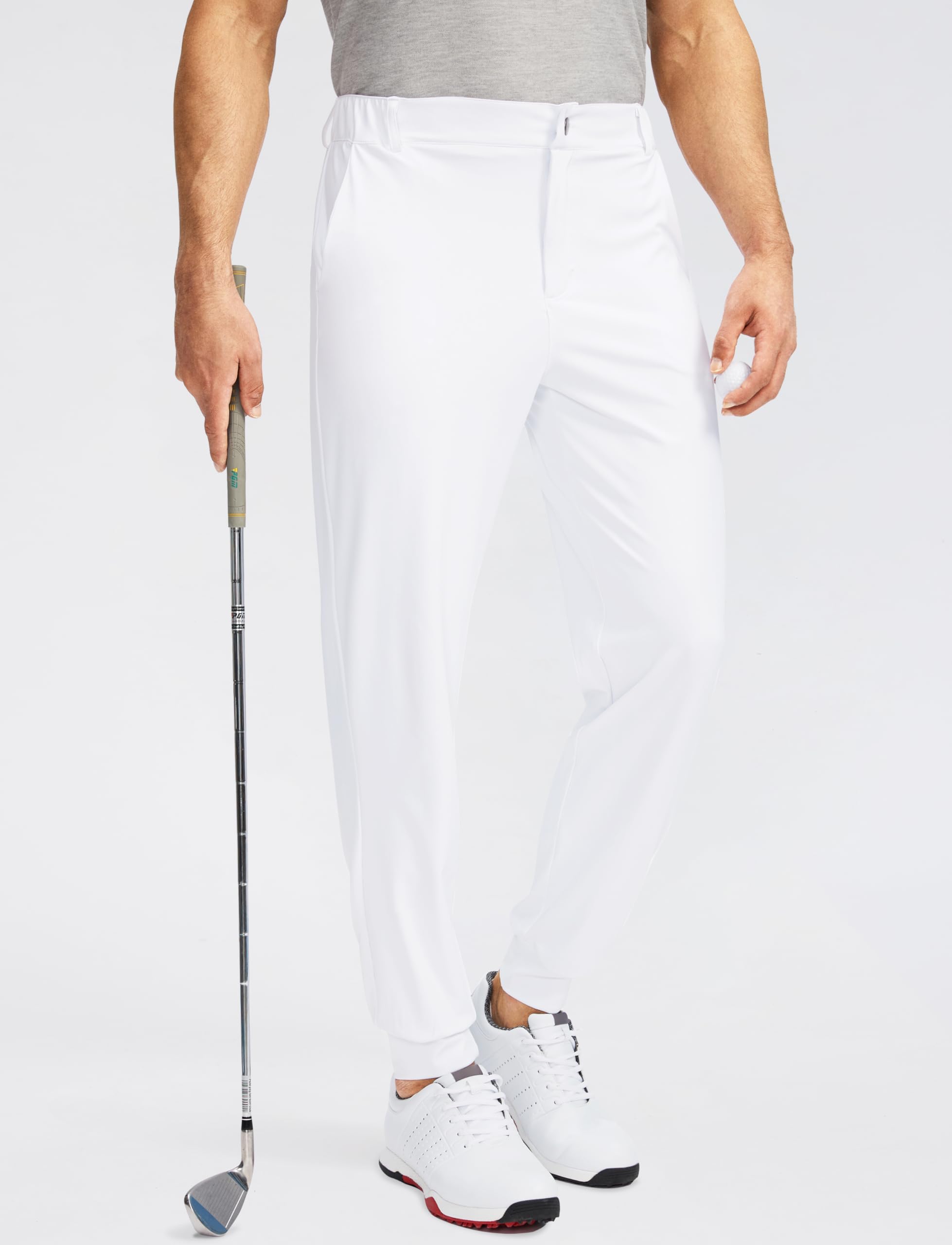 Soothfeel Pantalon de Jogging de Golf pour Homme avec 5 Poches, Coupe ajustée, Extensible, Pantalon de Course à Pied, Voyage, Travail pour Homme