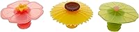 Charles Viancin Wine Bottle Stoppers Set of 3 - Lily Pad, Sunflower & Hibiscus | Stylish Silicone Seals
