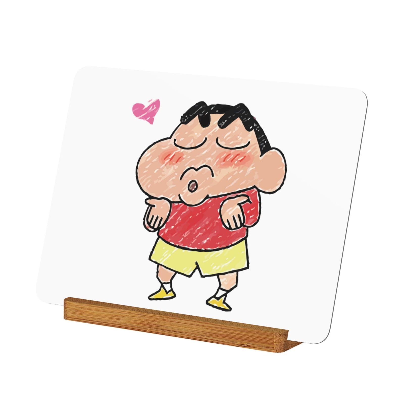 しんちゃん イラスト 複製原画　額縁　木製フレーム Amazon.co.jp: 卓上フォトフレーム クレヨンしんちゃん スクエア写真