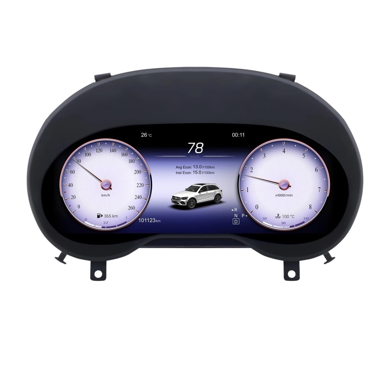 Panel de instrumentos LCD 12,3 pulgadas compatible con Mercedes-Benz Clase A CLA GLA 7