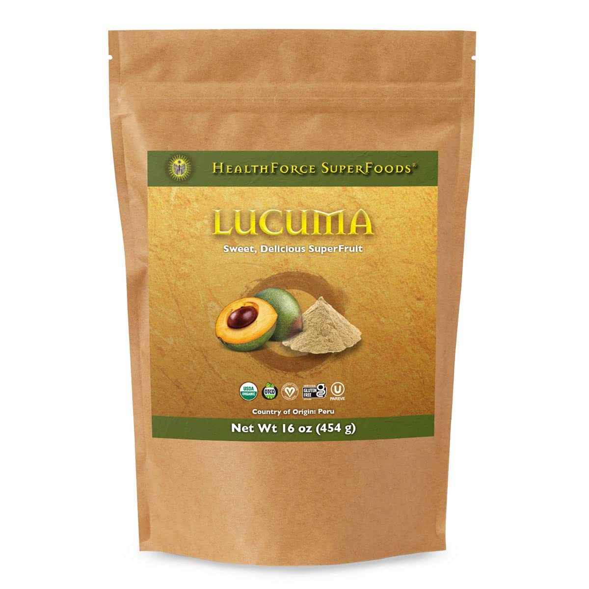 HealthForce SuperFoods Lucuma Fruit - 16 oz Powder