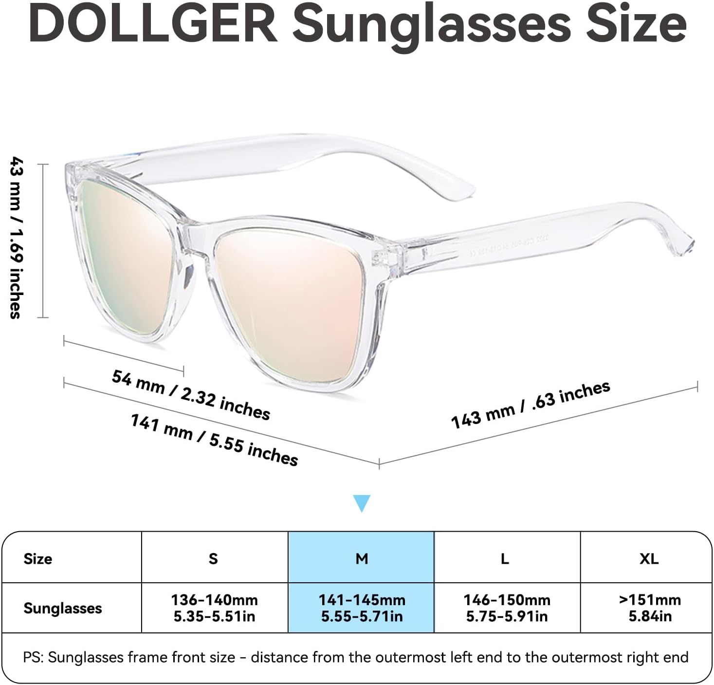 Dollger Polarized Sunglasses for Men Women Retro Classic UV400 Protection Sunglasses