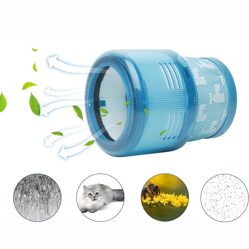 Confezione da 2 filtri di ricambio per aspirapolvere, compatibili con Dyson Gen5 Detect Absolute, Gen5 Outsize Absolute, Gen5 Detect Fluffy Cordless