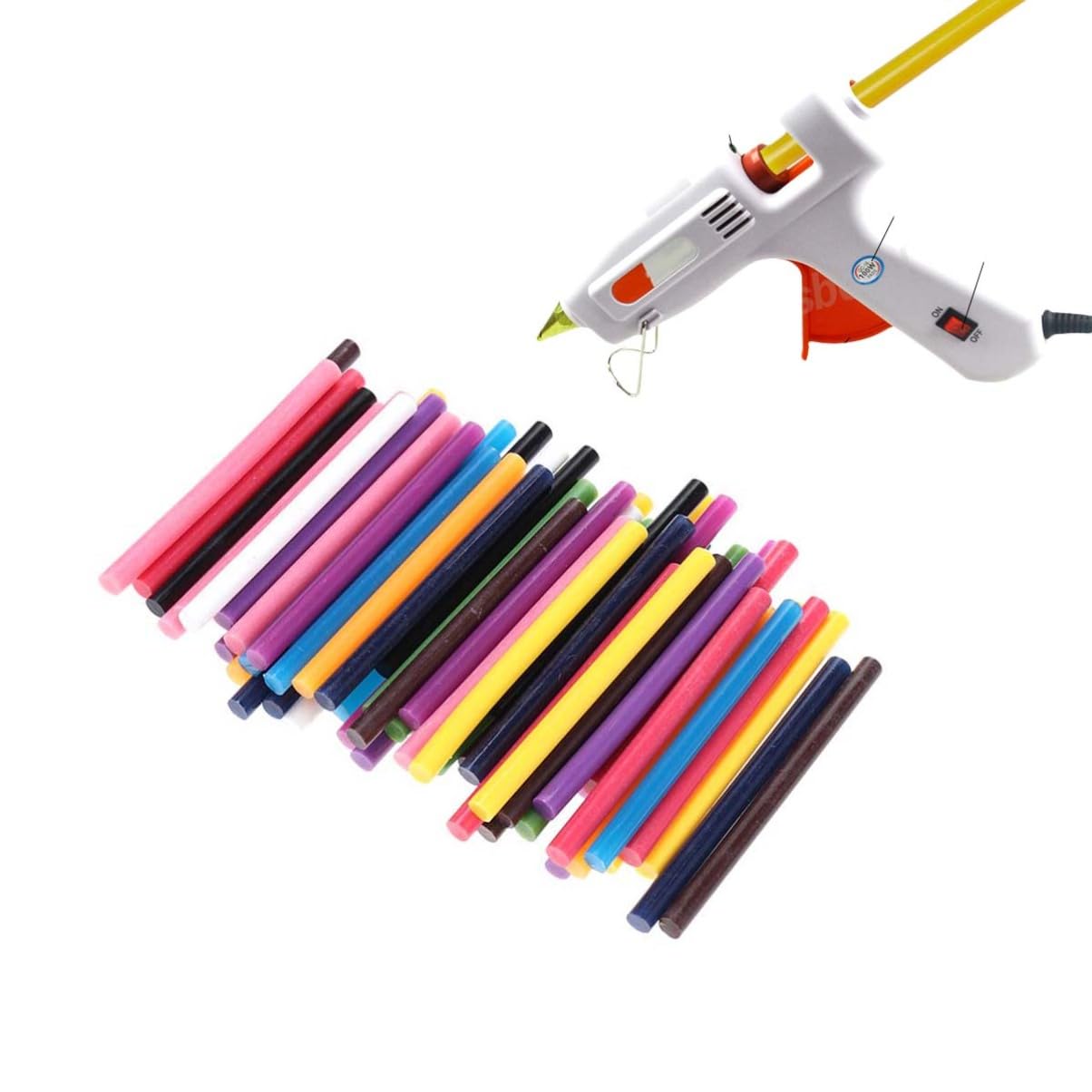Stick di Colla Caldo Eva 7x100 Mm 60 Pezzi per Artigianato