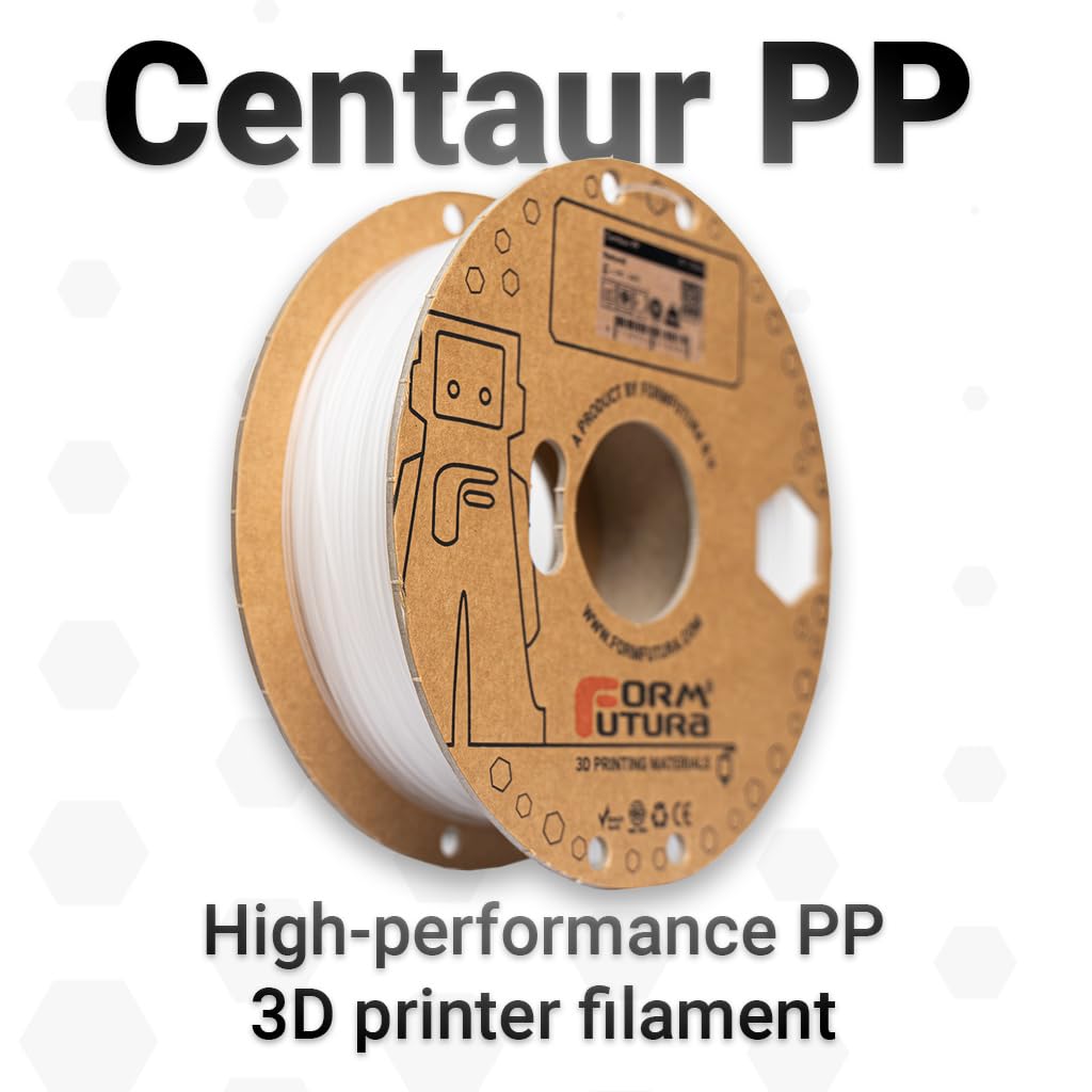 FormFutura Centaur PP 2.85mm Natural 3D Printer Filament, Dimensional Accuracy < +/- 0.05mm