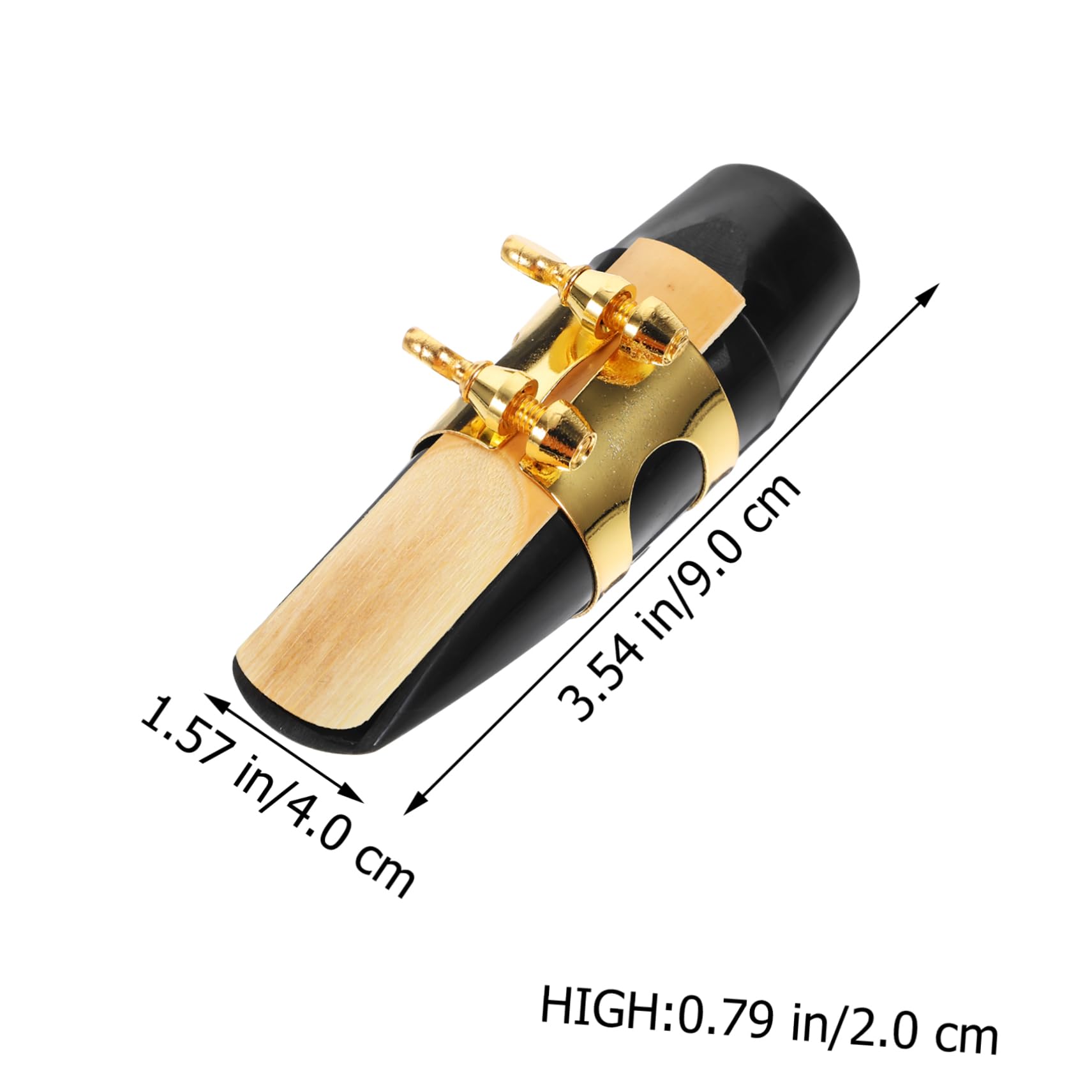 Abaodam 3pièces Saxophone Alto Avec Embouchure Professionnelle De Bec Couvre-bec Anche Et Coussinets Pour Musiciens