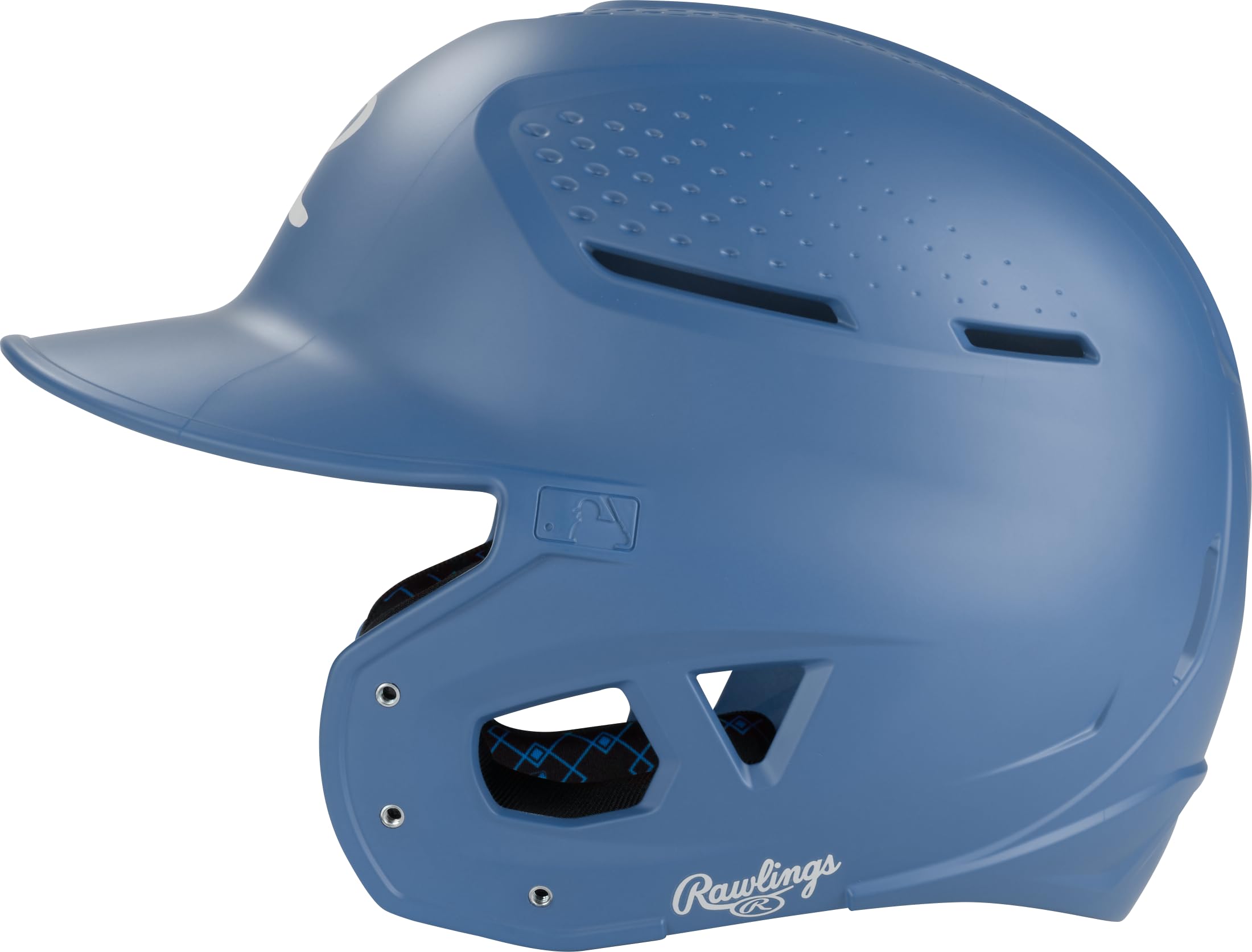 Rawlings Casco de bateo de béisbol RX2 Series | Mate | Senior | Azul Columbia