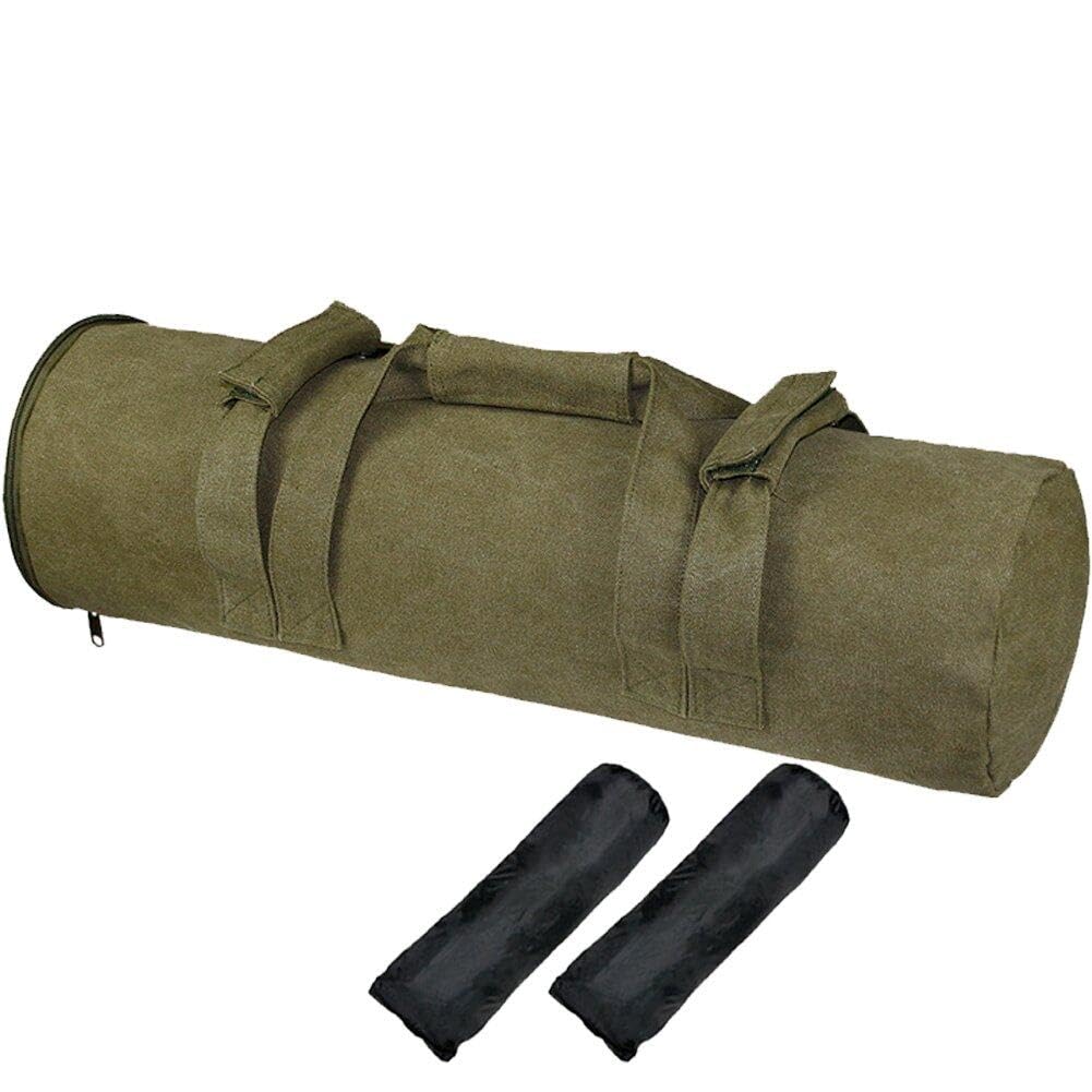 Bolsa de soporte de lienzo con peso ajustable y cremallera resistente para fitness