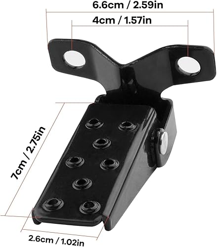 Miniatura 2 de Un par de pedales de pie plegables universales para motocicleta, abrazadera universal de tipo de marco plegable para MTB, ATV, Mini Bike, bicicleta,