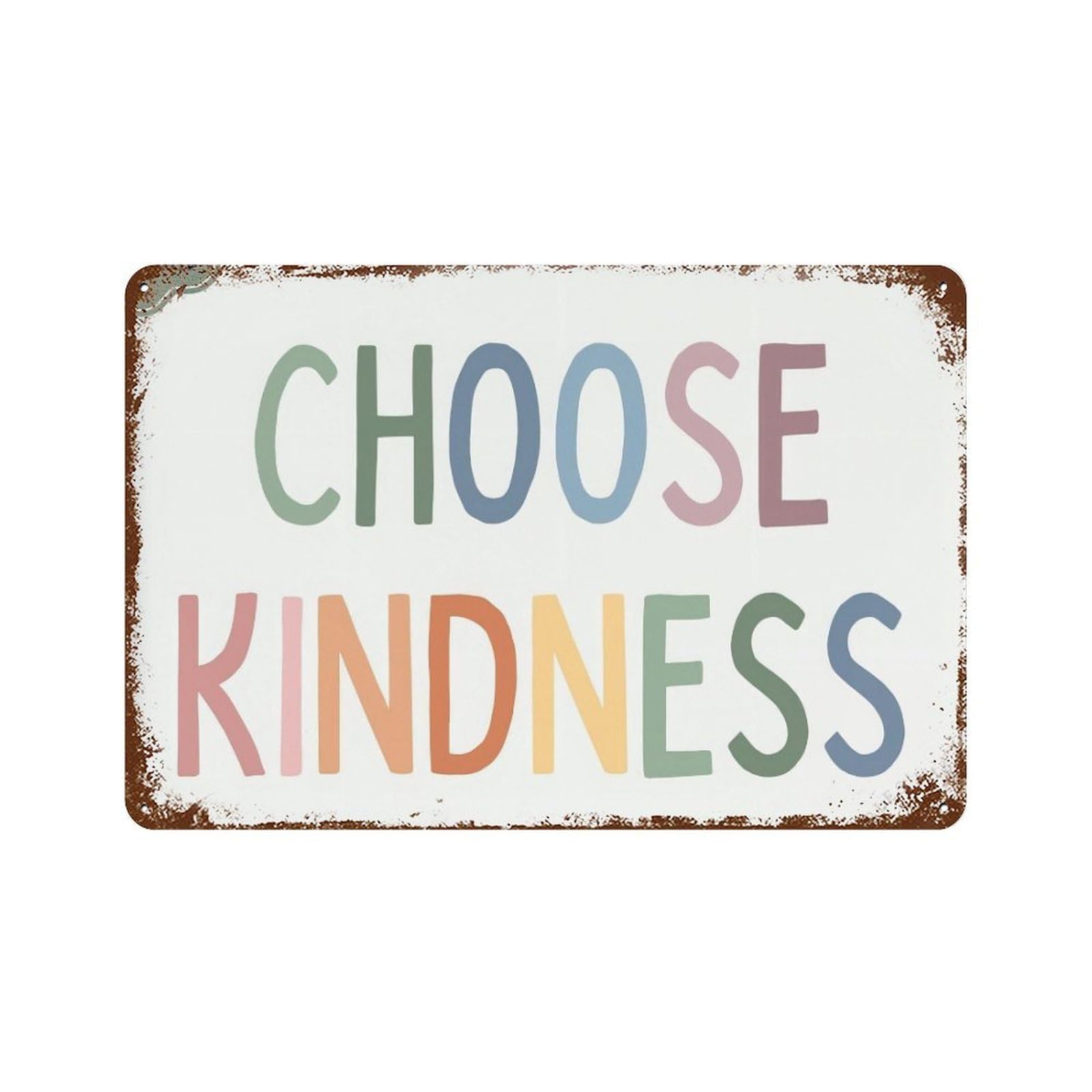 xiaoxiaoshen Kindness Matters, Inclusion Diversity, Clas Wall Decor Art Metal Tin Poster Modern Home Decor Art Home Bar Shop Decorations Vintage Sign 20x30cm