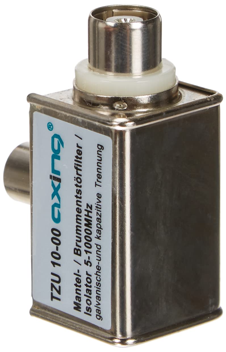 Axing TZU 10-00 Filtro di corrente separazione galvanica coasssiale 5-1000 MHz (connettore IEC)