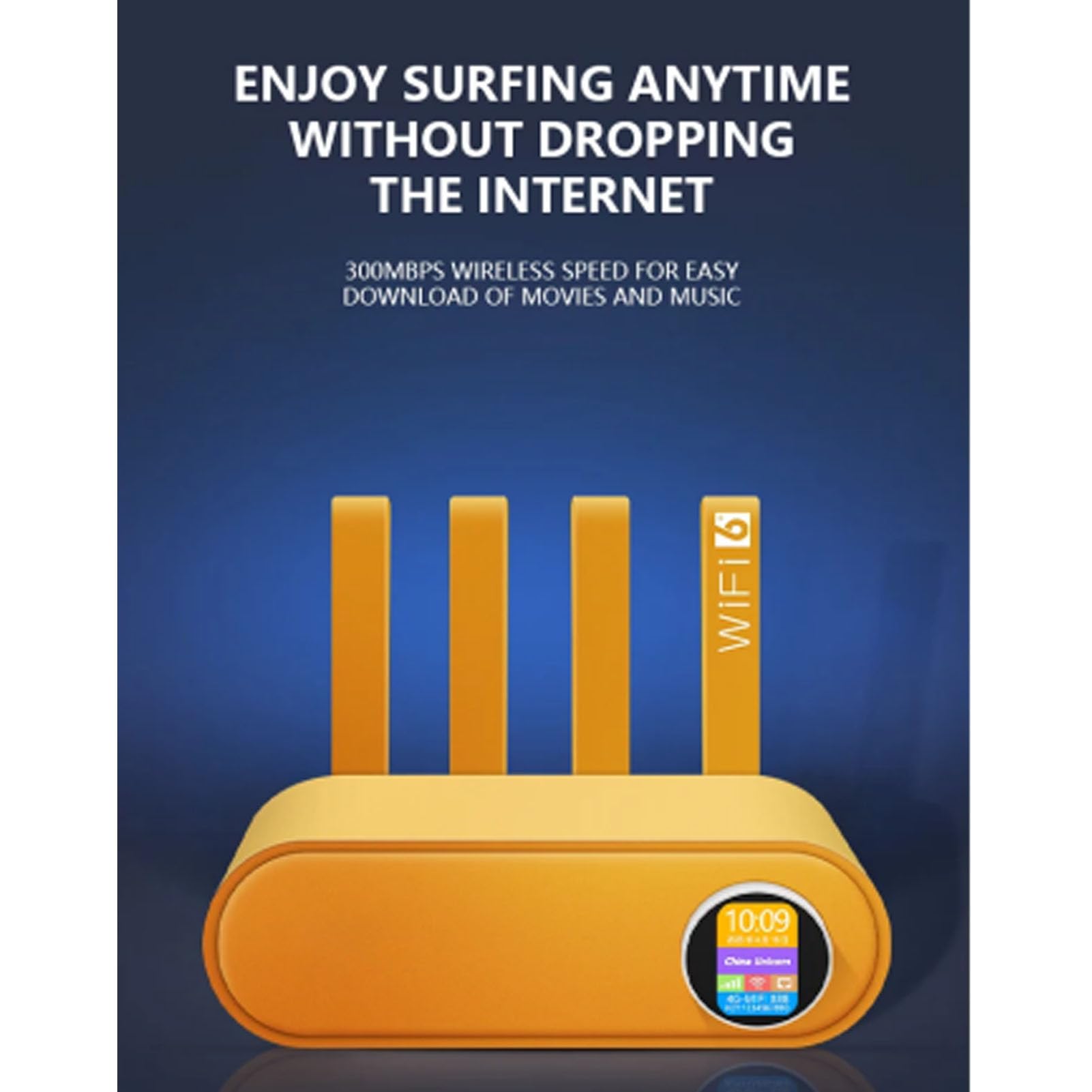 Router WiFi 4G LTE Sbloccato, Hotspot Wireless da 300 Mbps con Slot per Scheda SIM e 4 Antenne Ad Alto Guadagno, Ideale per Viaggi, Casa e ufficio. Connessione WiFi Fino a 32