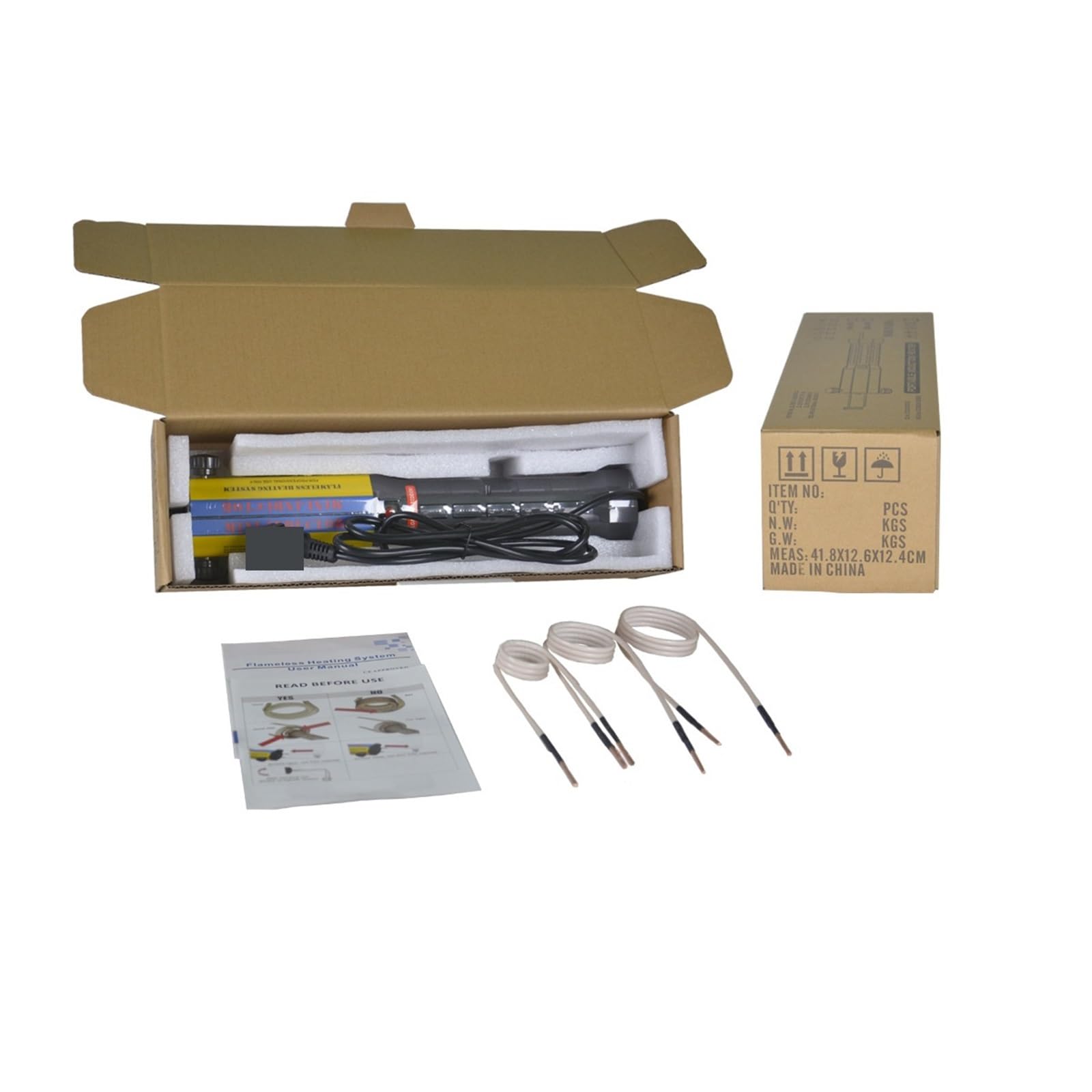 Induction Heater 1000W Magnetic Kit Automobile Flameless Heat Heating Machine 3 Coil Automotive Repair Tools