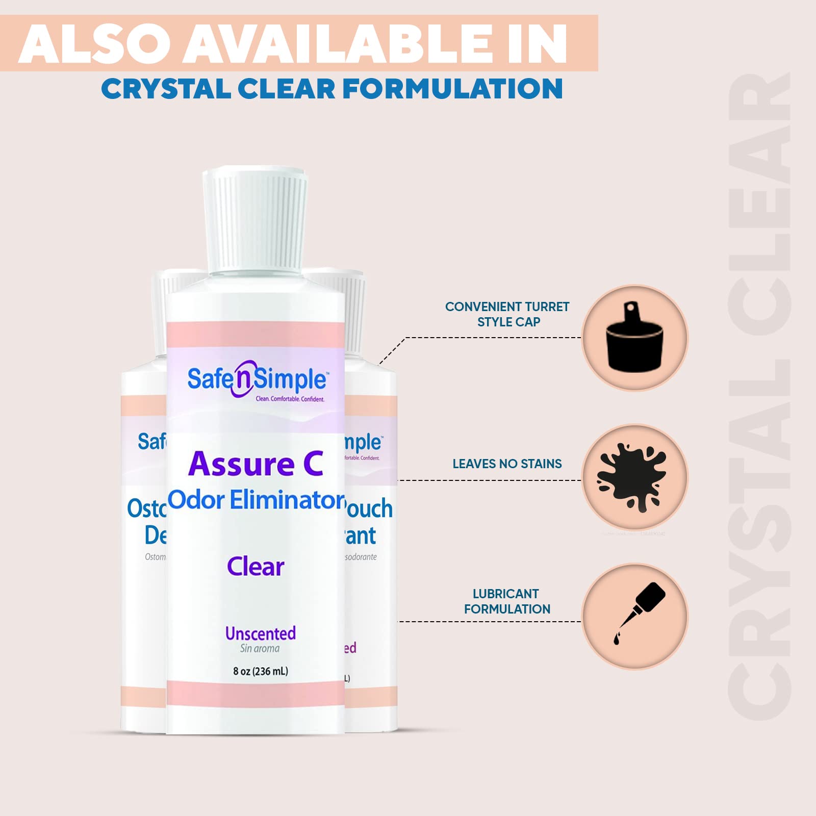 Safe n' Simple Ostomy Pouch Deodorant, Safe Deodorant for Ostomy Odor