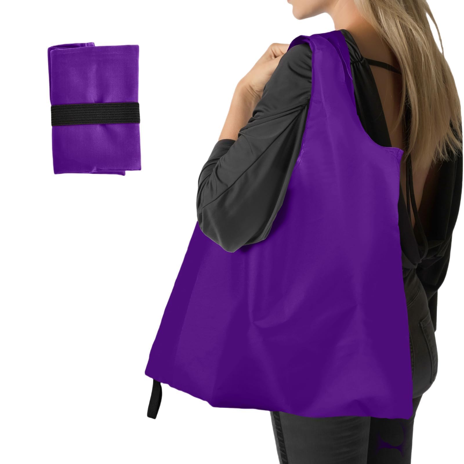 Foldable Shopping Bag, Reusable Grocery Bag Holder, Tote Bags