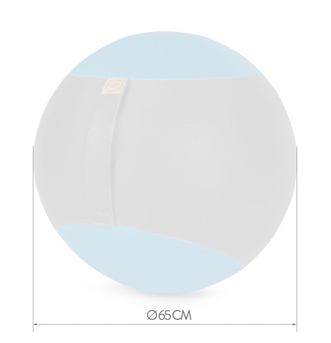 Sitting Ball Sitzball/Gymnastikball MESH Tennis in Petrol