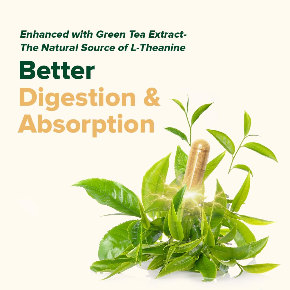 VAHDAM Ashwagandha Supplement 1800mg with Ashwagandha Root Extract and L-Theanine | Support Stress Relief, Mood and Sleep | 90 Capsules