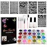 Ideales Geschenk: Geeignet für alle Altersgruppen, einschließlich Kinder und Erwachsene. Temporäre Glitzer Tattoo eignet sich auch für Kinder Nagelstudio, Kinder DIY-Spiel, Kunsthandwerk und Sammelalbum, um eigenartiges glitzer tattoo zu schaffen.Ideales Geschenk: Geeignet für alle Altersgruppen, einschließlich Kinder und Erwachsene. Temporäre Glitzer Tattoo eignet sich auch für Kinder Nagelstudio, Kinder DIY-Spiel, Kunsthandwerk und Sammelalbum, um eigenartiges glitzer tattoo zu schaffen.
