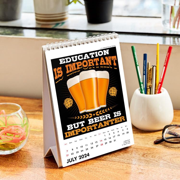 Image of Tallenge - Brew Poster Collection - 2024 desk Calendar - 6 x 9 Inches (Paper, Desk Calendar)