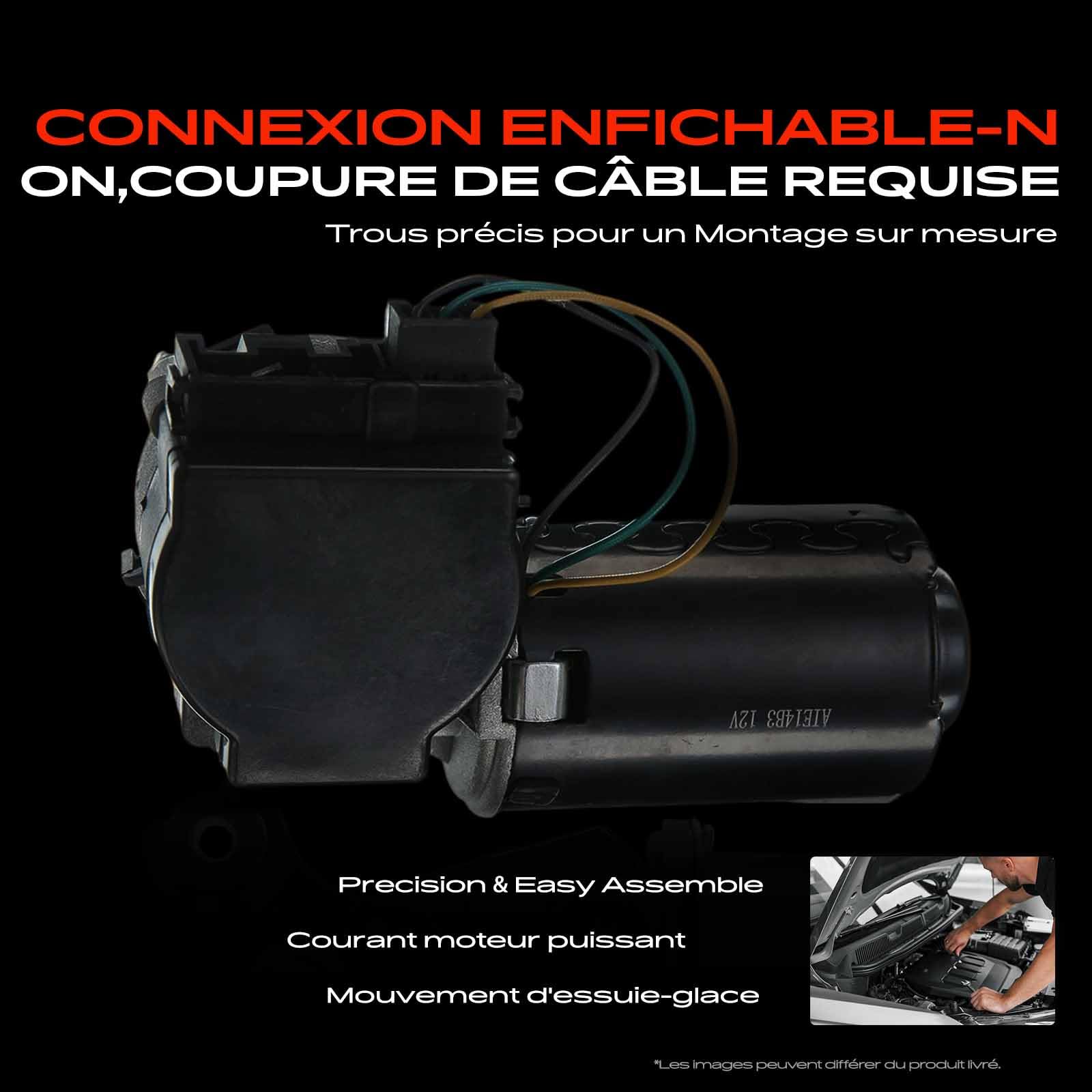 Moteur D'Essuie-Glace Avant 5 Broches - Compatible Fiat Ducato, Peugeot Boxer, Citroën Jumper 2002-2006 2.0L-2.8L