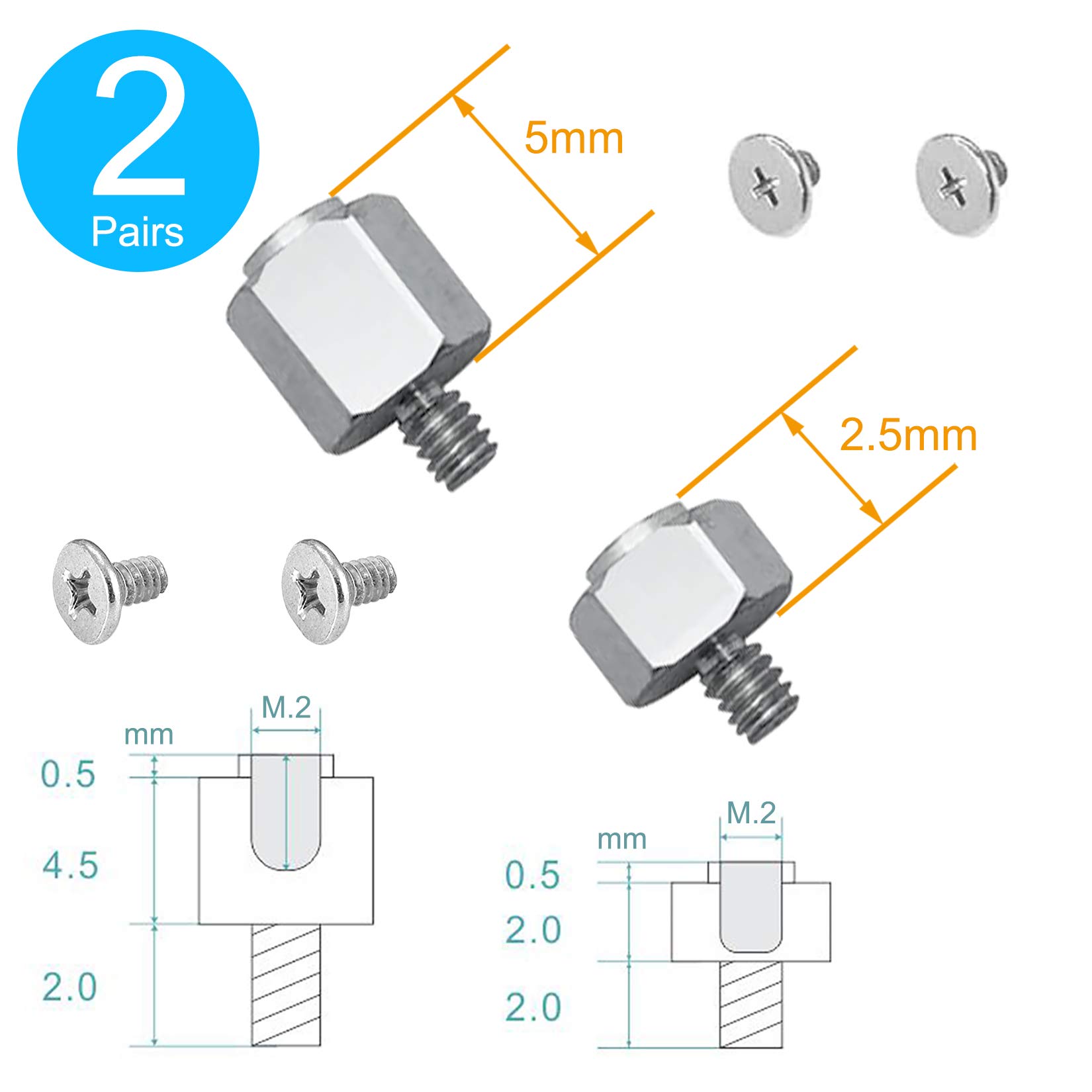 Buy Akuoly M.2 SSD Screws for ASUS motherboard with M.2 SSD heatsink and thermal pad, 13pcs