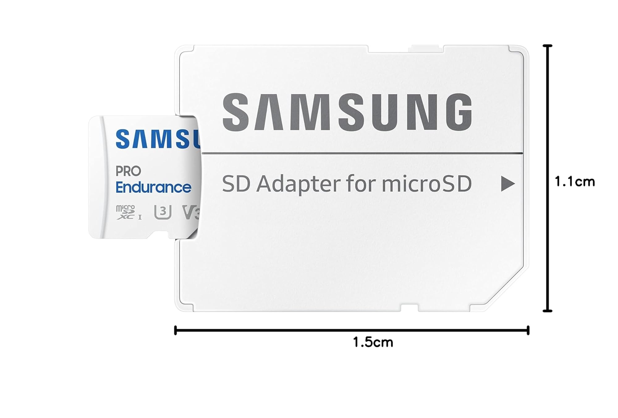 Samsung PRO Endurance microSD-Karte + SD-Adapter, 128 GB, Für Videoüberwachungssysteme, Dashcams und Bodycams,UHS-I U3, Full HD & 4K UHD, 100 MB/s Lesen, 40 MB/s Schreiben, MB-MJ128KA/EU