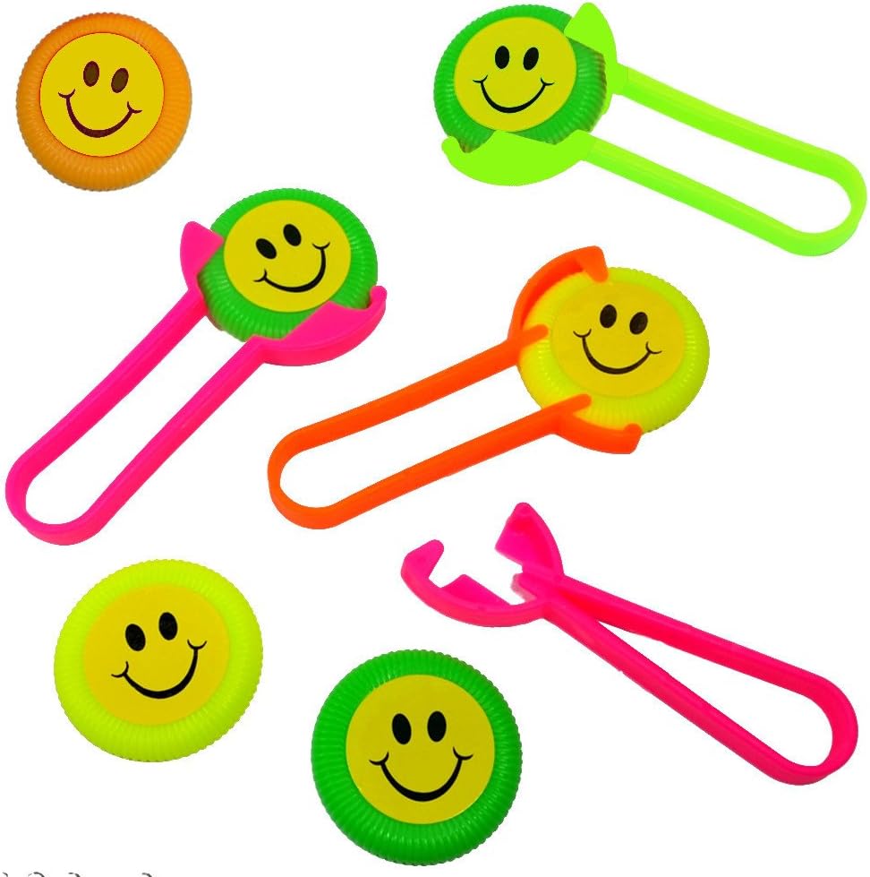 German Trendseller® - 12 x mini frisbee shooter ┃flight range up to 30 m children´s birthday