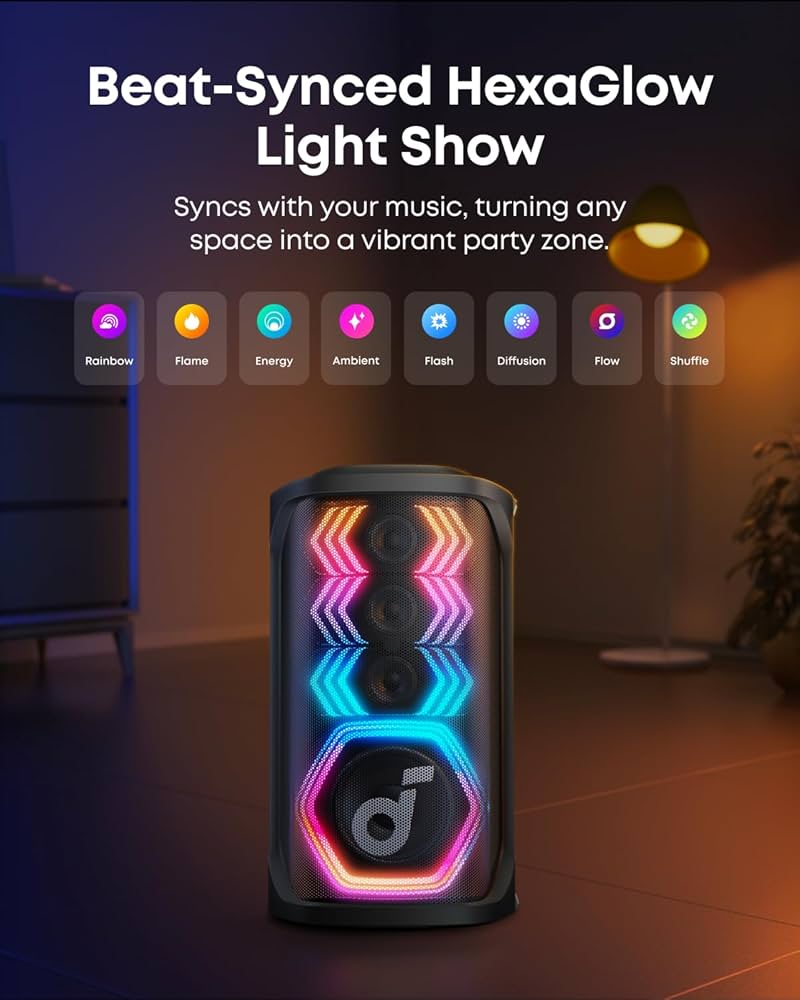 y*5様 Anker Soundcore Rave 3S bluetooth ス Amazon.com: soundcore Rave 3S AI Party Speaker with 2
