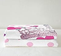 Vista 4 de Manta con corona de princesa a la moda para sofá, estampado de corazones rosas y puntos para niños, mujeres y niñas, decoración de habitación, manta