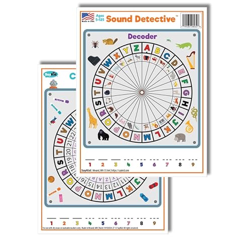 SayKid Voice-Interactive Game Mats – Double-Sided | Compatible with Alexa | Screen-Free | Ages 4-11+ | Durable, Waterproof, BPA-Free, Educational, Works with or Without ToyBot (Decoding Games)