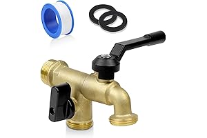 Outdoor Garden Water Faucet with Double Outlet