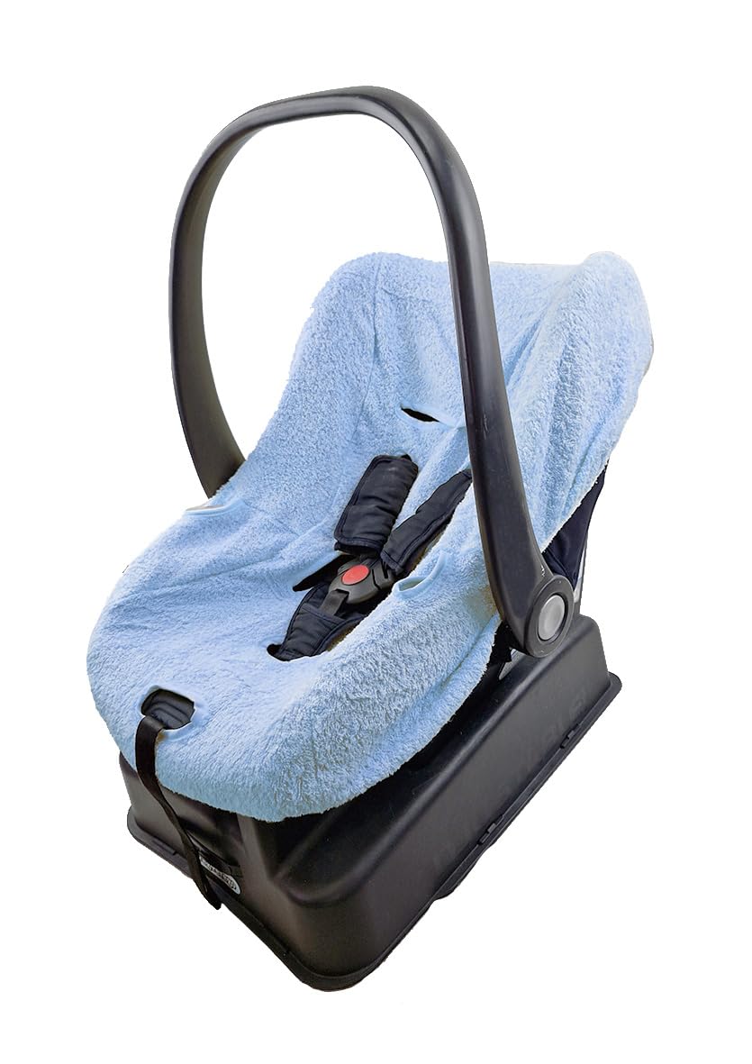 Bubabù Terry Cloth Baby Car Seat Cover Azure
