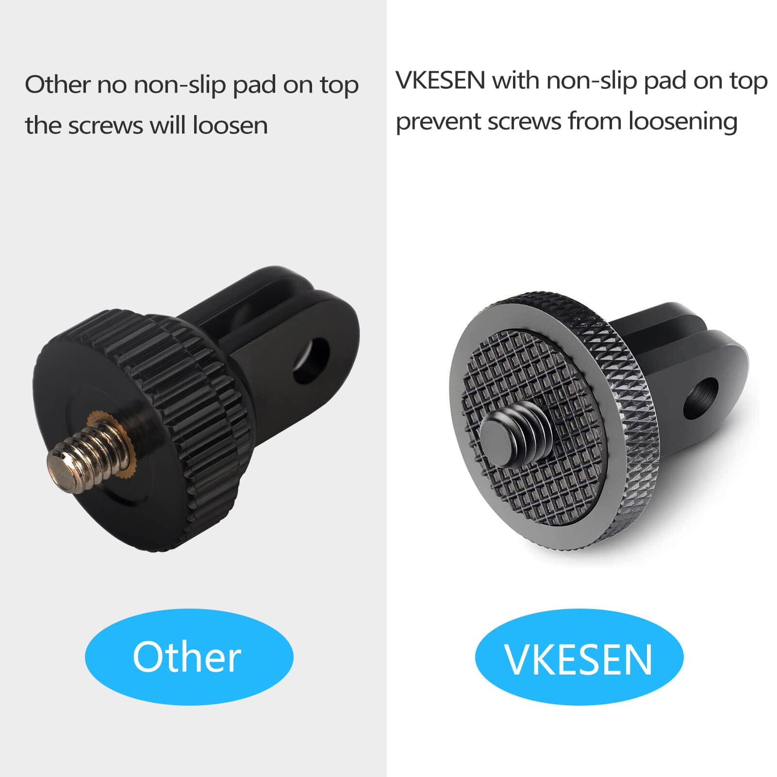 Amazon | VKESEN アルミ変換アダプター 1/4インチ 20 三脚