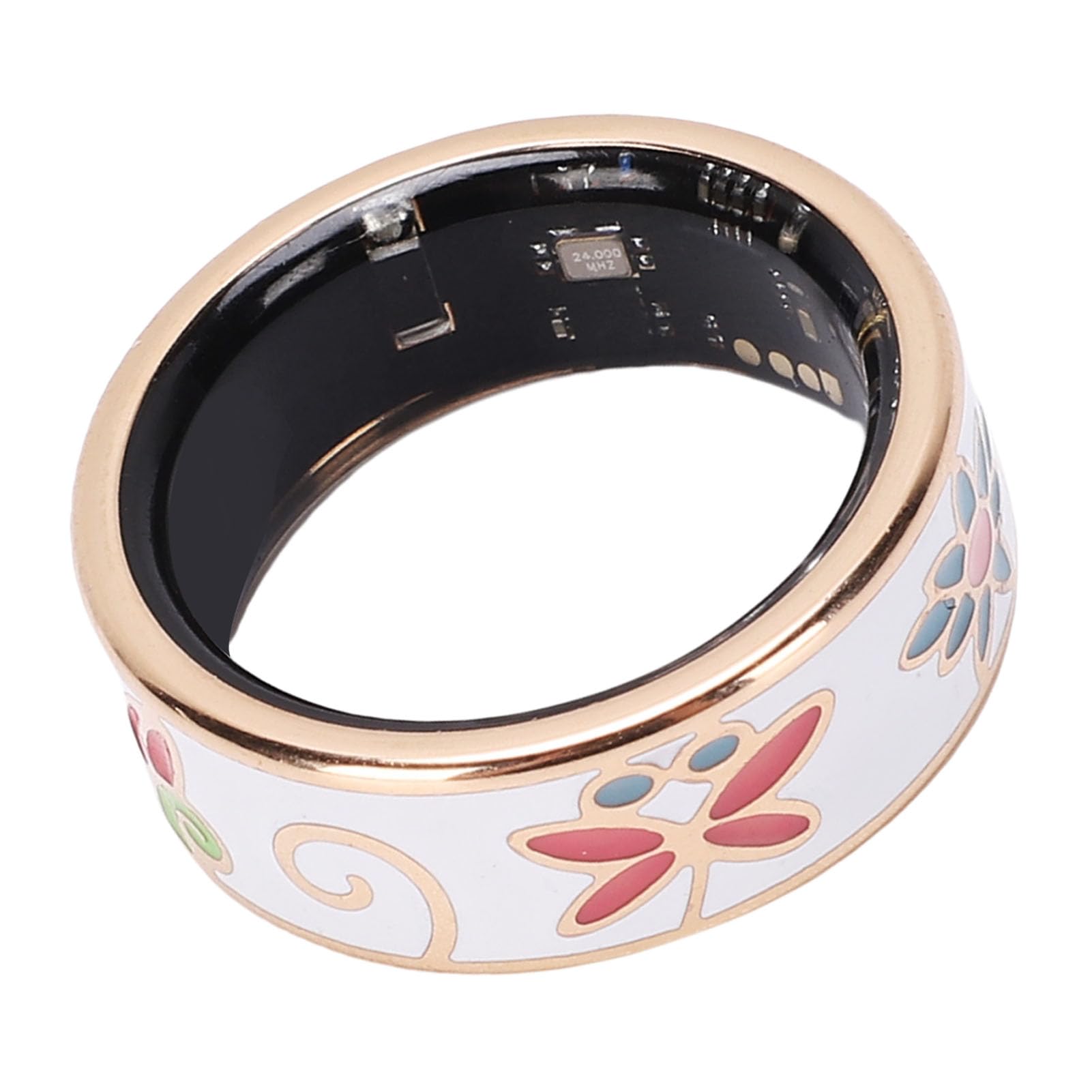 Annadue Anillo Inteligente, Rastreador de Ejercicios con Monitoreo del Sueño, Conteo de Pasos IP68, Función de Fotografía Remota para (Tamaño 9 (ID 18,9 mm/0,74 pulg. C 59,5 mm/2,34 pulg.) 16 mAh)