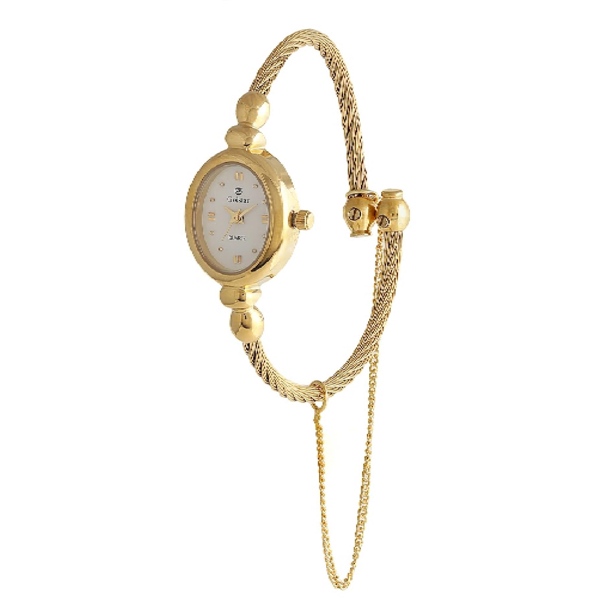 ECSTASY Goldstar Premium 24k Gold Polished Ladies Bangle Watch (White) (B0CJRRPP1C) Amazon Price History, Amazon Price Tracker