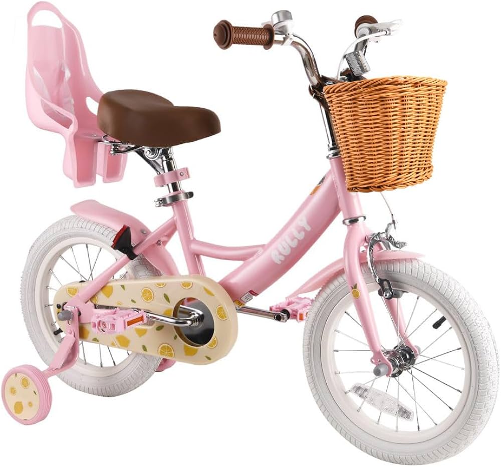 Velo 16 Pouces Fille RULLY Lemon Kids Bike 16 Inch Bicycle For