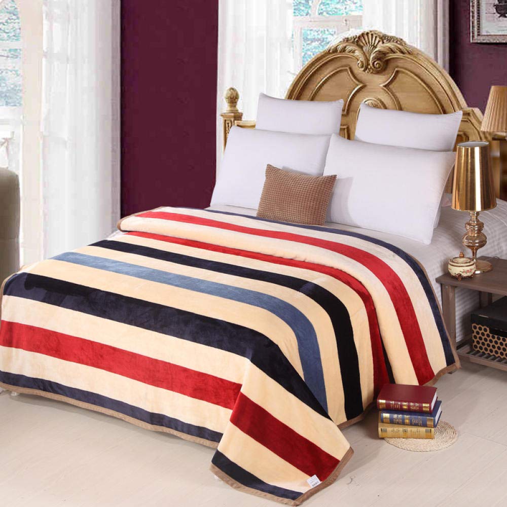 Prime Plaid Coperta in Microfibra per Letto Matrimoniale. Disponibile in 16 Colori