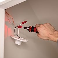 Vista 4 de SKIL - Destornillador inalámbrico recargable de 4 V con tecnología de sensor de circuito, incluye 45 piezas, cable de carga USB, funda de transporte